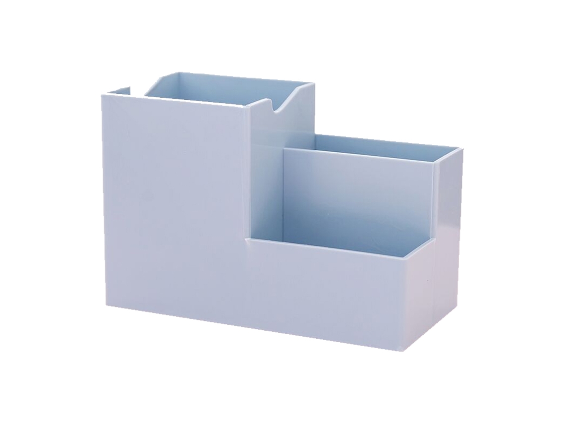 Organizador oficina porta bolígrafos pinceles azul (16x11x9cm) Kofihety