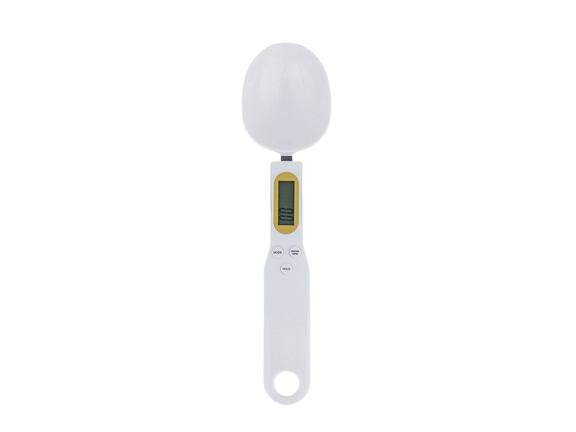 Cuchara De Cocina Digital (blanca), 500 G/0,1 G, Báscula Electrónica Lcd, Taza Medidora Con Precisión De 0,1 G