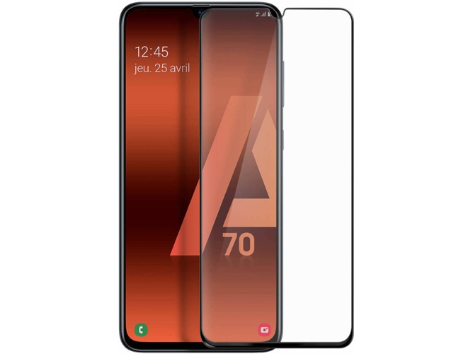 Protector de Cristal Templado Samsung Galaxy A70 AVIZAR 9H Negro