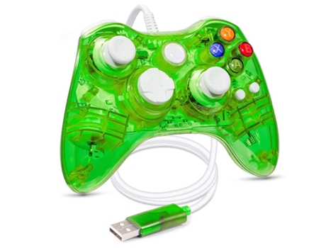 Mando Xbox 360/360 Slim ENKERS Gamepad Verde