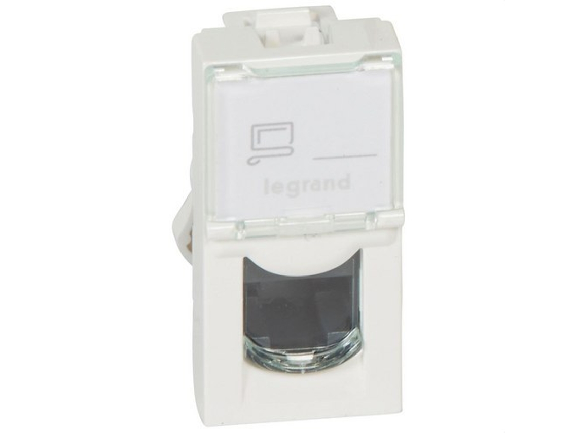 Toma de 1 módulo RJ45 Categoría 5E UTP blanco Mosaic LEGRAND