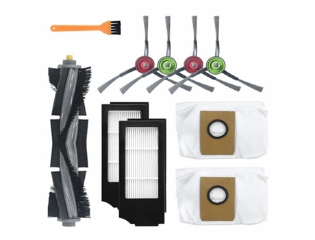 10 pçs para ecovacs escova principal escova lateral filtro hepa peças do saco de pó