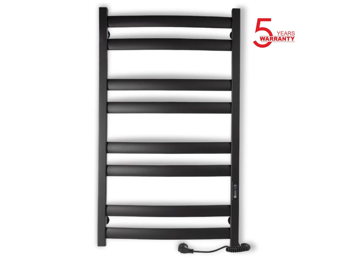 Calefactor eléctrico de baño Atlant 500x900 con temporizador ecológico, 210 W, negro, Laris