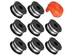 Carrete de repuesto S9F 8 + 1 cubierta para carrete para cortacésped BLACK DECKER GH750, GH710, GH700, DF 06