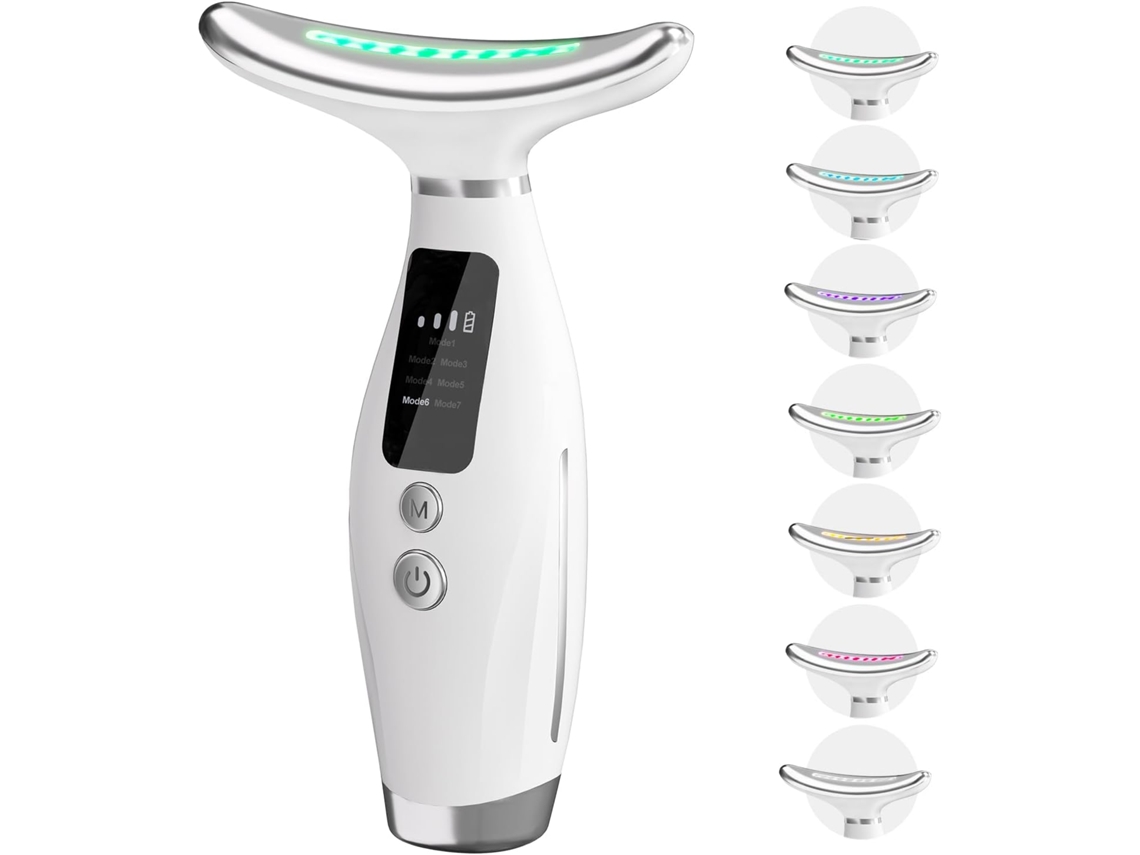 Masajeador facial portátil 7 en 1 Hy69 Siurn con vibración y calor