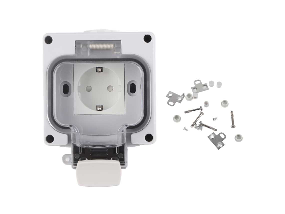 Yncm2026-enchufe Exterior Ip66 Impermeable Alemán Jardín Taller 250v 16a