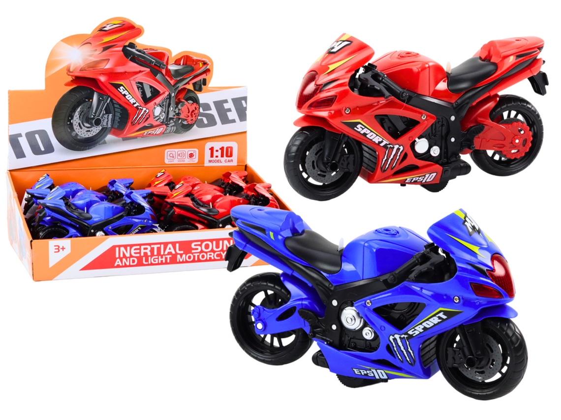 Luz y sonido deportivos bicolores B.active Friction Drive para motocicletas