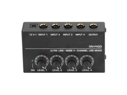 2026-mixer De 4 Canales Ultra Bajo Ruido Compacto Para Guitarras Bajo Teclados Metal Portátil