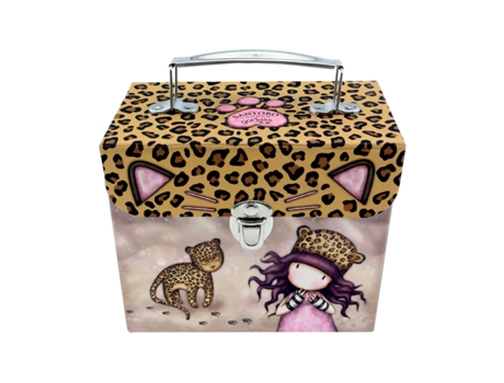 Caja de Almacenaje Gorjuss Purrrrrfect love Cartón (16 x 13,4 x 9 cm)