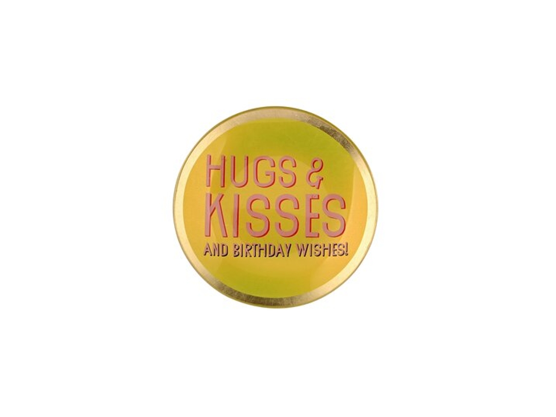 Piatto Decorativo Gift Company Platos Amor Abrazos Besos Vetro Ø10 Cm