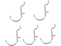 5 Piezas Gancho Tablero Perforado Resistente Estante