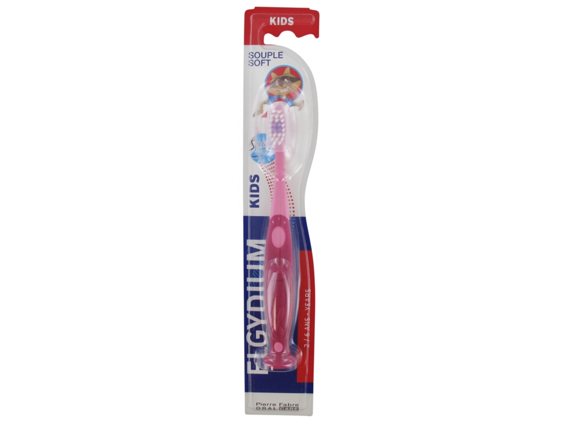 Cepillo de Dientes Kids Suave 2/6 Años Color: Rosa Y Fucsia ELGYDIUM
