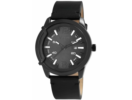 DAVIAN RAPTOR Reloj Man con brazalete de piel genuino y pantalla de fecha