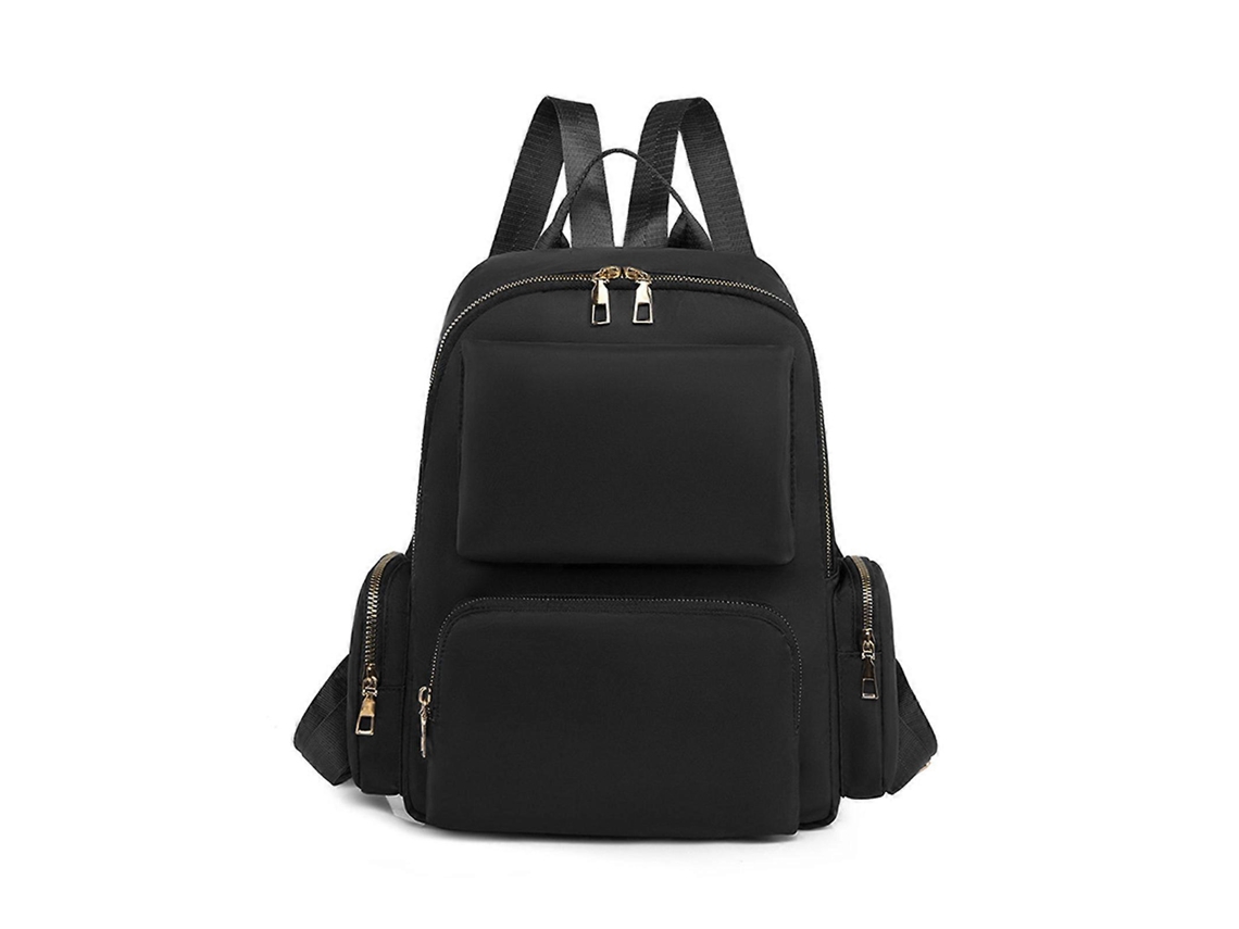 Mochila escolar de gran capacidad para adolescentes y estudiantes universitarios, ideal para portátiles, uso diario y viajes. Negra.