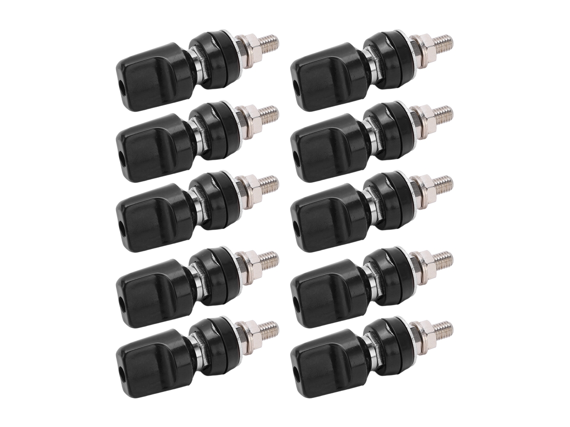 Terminal De Conexión De Latón Plateado Con Conector Banana M6 De 4 Mm Y 60 A Para Equipos Electrónicos.