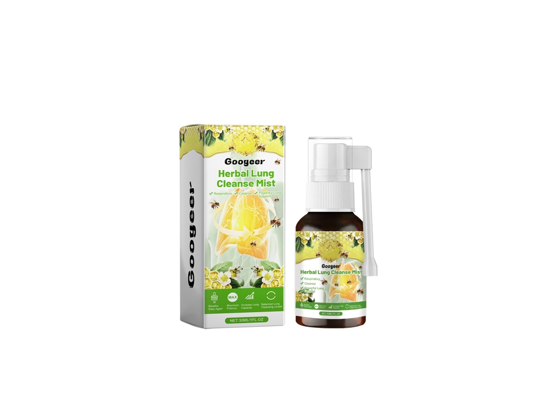 Espray oral de hierbas para una limpieza pulmonar eficaz