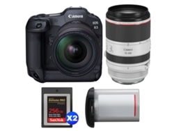 Canon Eos R3 + Rf 24-70mm F/2.8 L Is Usm + Rf 70-200mm F/2.8 L Is Usm + 2 Sandisk 256gb Extreme Pro Cfexpress Type B + Canon Lp- + Ebook Pricedirect