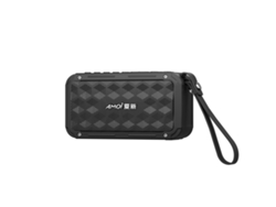 Radio FM portátil con altavoz Bluetooth recargable, compatible con grabación, tarjeta TF, USB y reproducción auxiliar (negro)