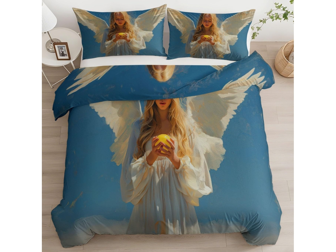 Juego Funda Nórdica Juego Ropa Cama Almohada Funda Estampado Piezas Color 200x200 Cm 200 X 65