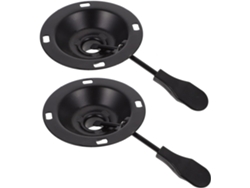 Accesorios Metálicos Para Sillas, Soportes Circulares De 8x8 Cm, Estructura De Hierro Resistente Y Estable, 2 Piezas.