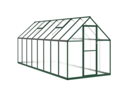 Maison Exclusive - Invernadero Con Marco Base Aluminio Verde 445x169x195 Cm