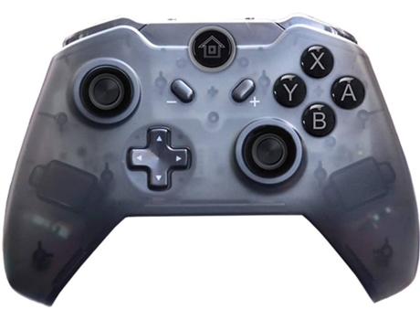 Controlador sem fio pro compatível com controle de jogo joypad de jogo com giroscópio e eixo duplo de choque(preto)
