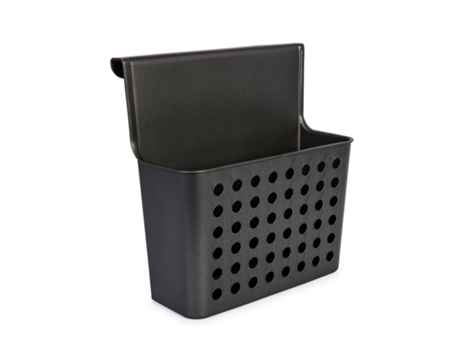 PLASTIC FORTE Cesta Colgante Balance para Puertas de Armarios Ideal Cocina Negro