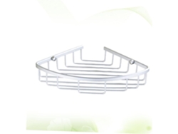 Estante de baño, estante de almacenamiento de pared, estante de esquina para baño y cocina, cesta Slowmoose