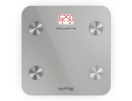 Báscula Digital ROWENTA Goodvibes Life BR9600S1 (Peso máximo: 160 kg - Bluetooth - Gris)