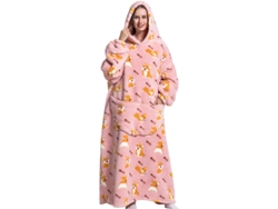 Manta Chrui Larga Con Capucha Para Regalar En Cumpleaños A Hombres Y Mujeres (corgi)