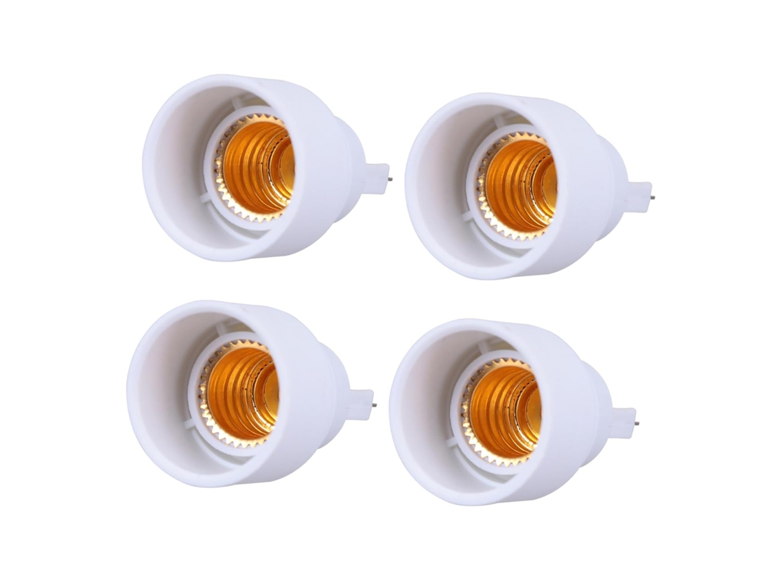 Adaptador De Enchufe A Convertidor De Lámpara De Rosca De 4 Piezas Compatible Con Lámparas