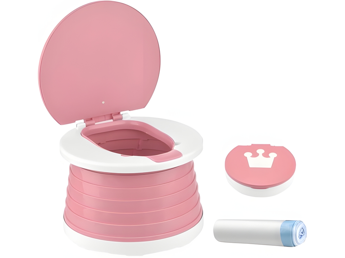 Wc Plegable Portátil Para Niños V700 Rosa Szsmart