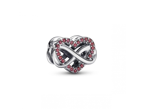PANDORA Charm Corazón Rojo Familia e Infinito Joyería
