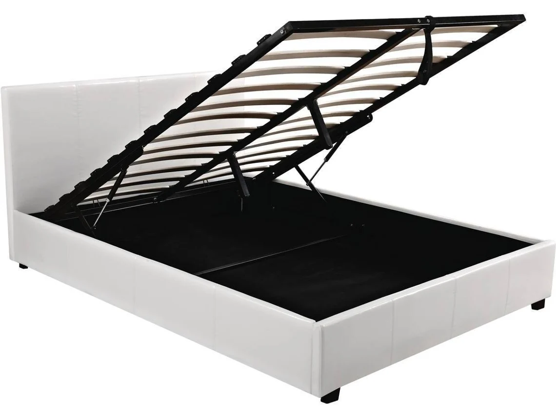Cama de PVC ''Carla'' - 140 x 190 cm - Blanco