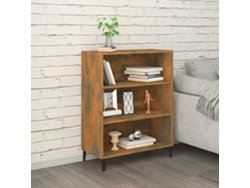 Aparador Madera Contrachapada Roble Ahumado 69,5x32,5x90 Cm