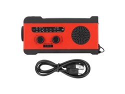 Rádio de Emergência LAXISCREED com Gerador Manual Solar