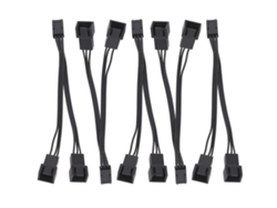 5 Cables Adaptadores De Ventilador 2 En 1, De Hembra De 3 Pines A Macho De 3 Y 2 Pines Para Accesorios De Chasis.
