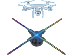 Proyector De Hologramas 3d De 15,74" Con Ventilador Y Pantalla De Hologramas Para Montaje En Pared.