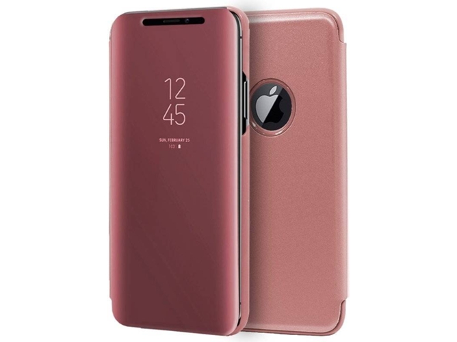 Funda iPhone XS Max COOL Clear View Rosa