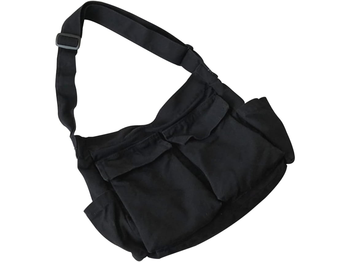 Bolsa De Ombro Feminina Em Lona Preta Com Fecho De Zíper, Ideal Para Eventos Noturnos Ou Casamentos.
