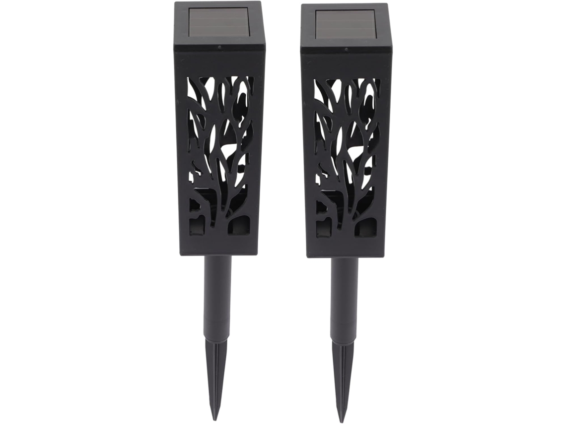 Juego De 2 Luces Solares Empotrables Para Suelo, Luces Led Para Caminos De Jardín, Patios Y Senderos.