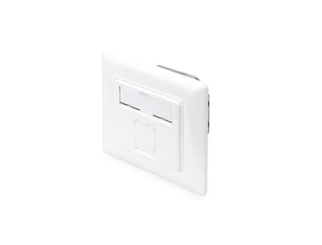Toma De Red Cat 6A Clase Ea Blindada 1X Rj45 Lsa Blanco Puro