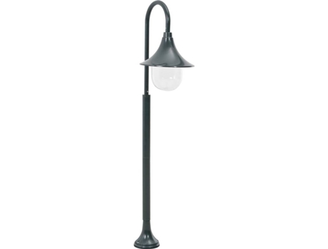 vidaXL Farola de jardín aluminio verde oscuro E27 120 cm