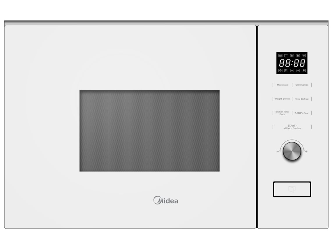 Microondas integrable con grill Mbmtg820h Wh 20 litros 800 W Midea