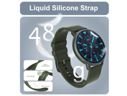 Smartwatch YEMAESRE S48T Bluetooth Monitor De Ritmo Cardíaco Presión Arterial 1 43 Pulgadas Amoled Verde