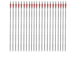 Flechas de carbono, Spine 500, ID 62 mm, 12 unidades, rojo y negro, OEM