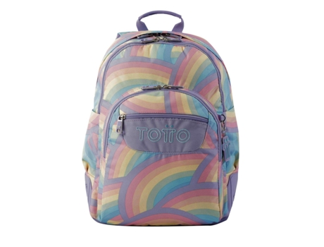 Mochila Escolar TOTTO 8 a 12 Años Rayol 3Qs