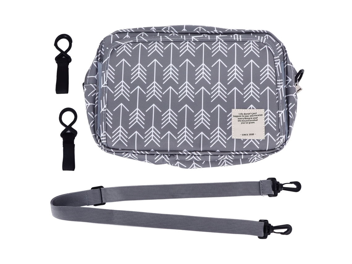 Bolsa Lateral Para Cochecito De Gran Capacidad Con Múltiples Bolsillos Para Viajes Cortos.