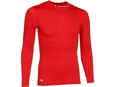 Camiseta Interior Unisex para Deporte PATRICK Larga Cuello Rojo (M)