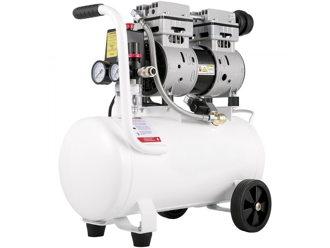 Compresor De Aire Portátil 25 L 750 W Con Motor De Cobre Y Bajo Nivel De Ruido De 60 Db